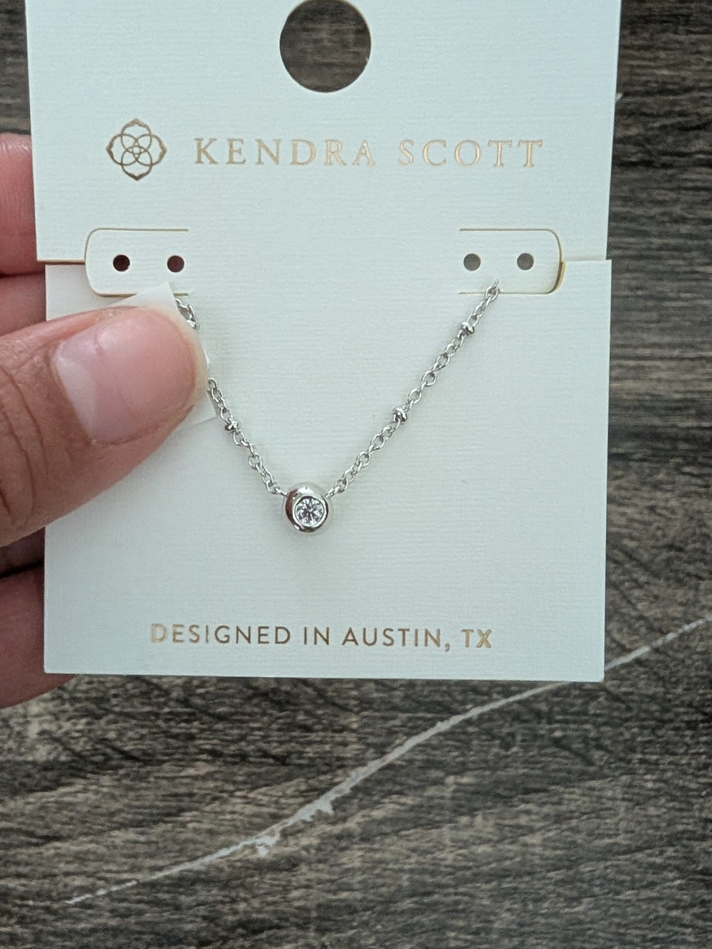 Kendra Scott Mady Cubic Zirconia Pendant Necklace - Silver